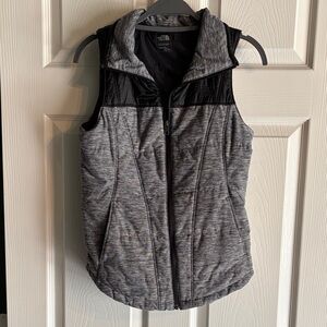 The North Face Women’s Heathered Gray and Black Vest